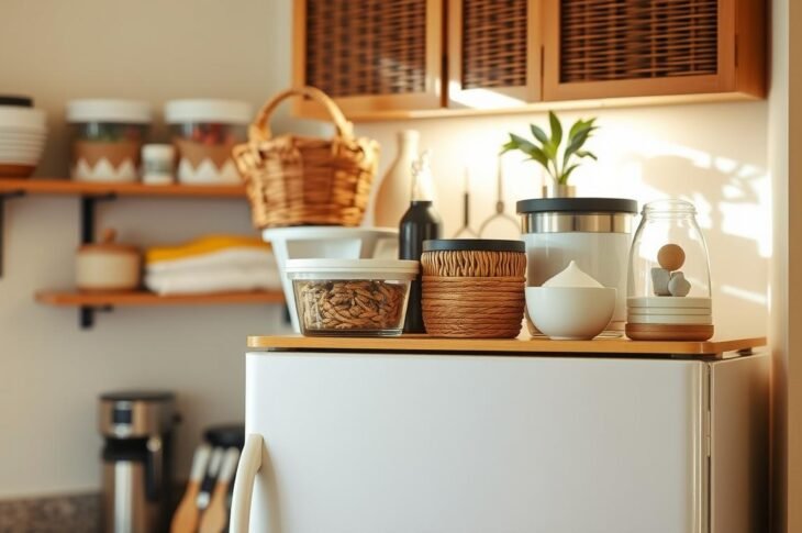 what to put on top of fridge