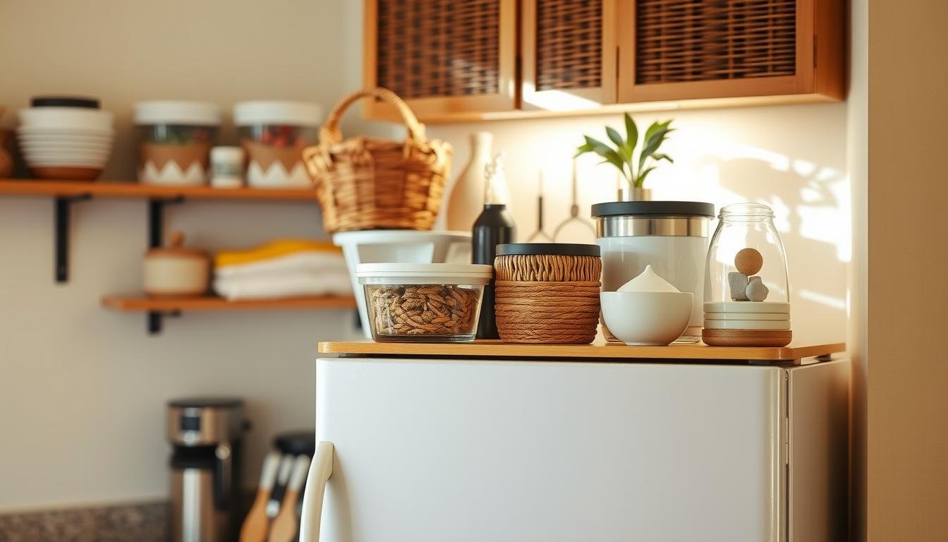 what to put on top of fridge